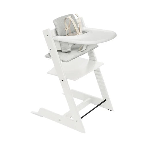 Stokke Tripp Trapp 2 Complete + Newborn Set - White/Nordic Grey