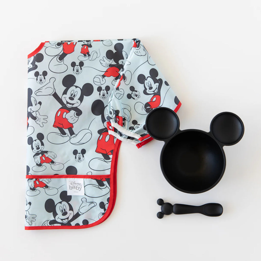 Bumkins Sleeved Bib - Disney Mickey Mouse