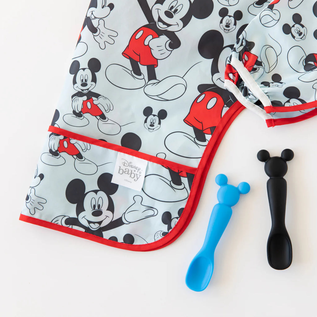 Bumkins Sleeved Bib - Disney Mickey Mouse