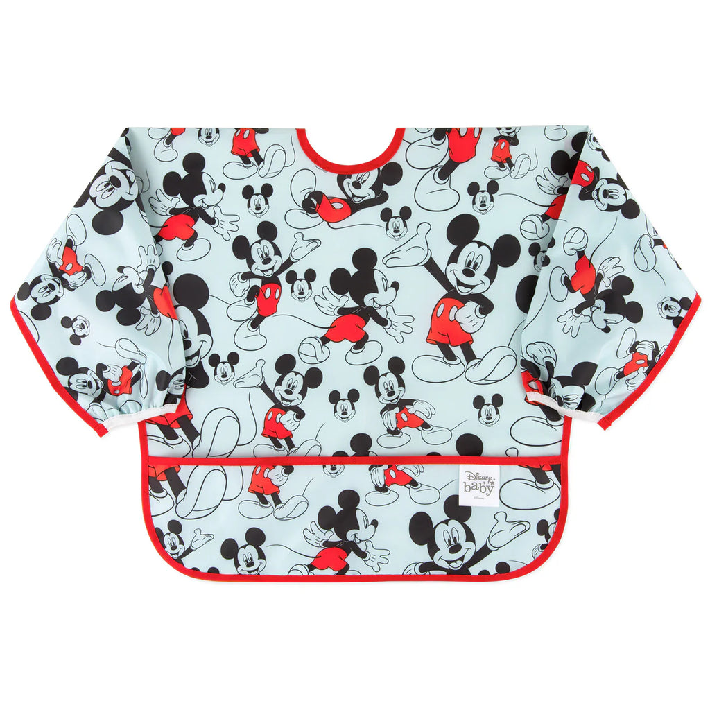 Bumkins Sleeved Bib - Disney Mickey Mouse