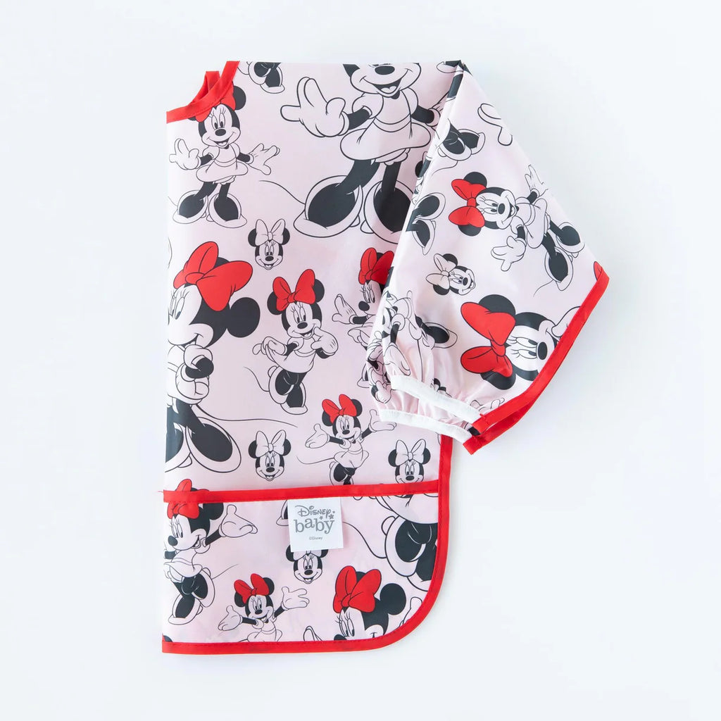Bumkins Sleeved Bib - Disney Minnie Mouse