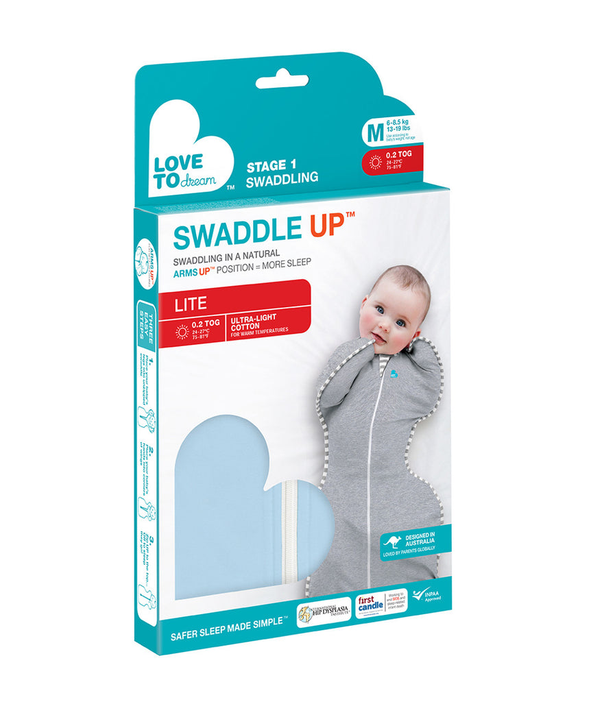 Love to Dream Swaddle Stage1 LITE 0.2 TOG - Light Blue