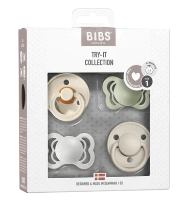 Bibs Try-It Collection Mix - Ivory/Sage/Haze/Vanilla 0m+