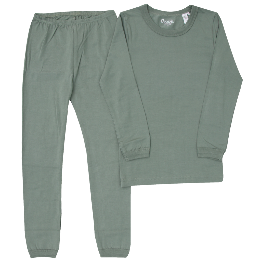 Coccoli Long Sleeve Modal Pyjama - Green