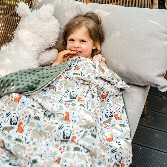 La Millou Toddler Light Blanket 110 X 140cm - French Riviera Boy Khaki