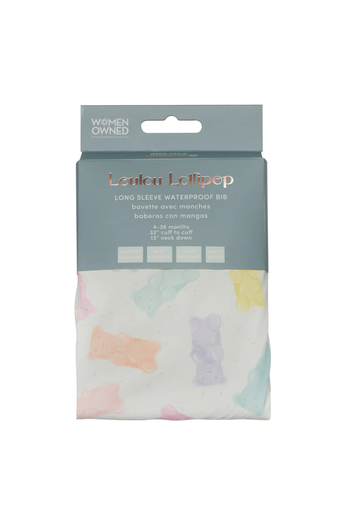 Loulou Lollipop LongSleeve Waterproof Bib - Gummy Bear