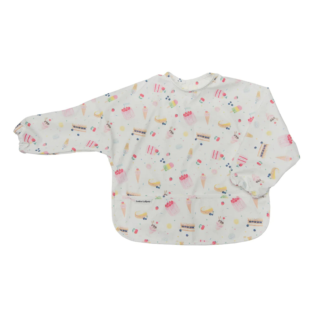 Loulou Lollipop LongSleeve Waterproof Bib - Sweet Treats LSBIBSWT