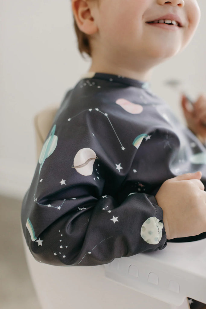 Loulou Lollipop LongSleeve Waterproof Bib - Planets