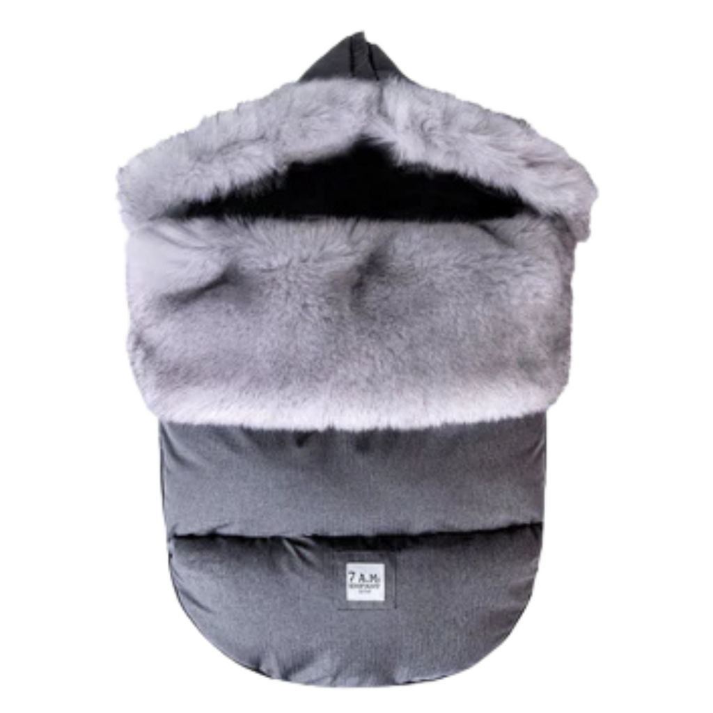 7am Enfant PlushPod Tundra - Heather Grey Dark Fur 0-18M