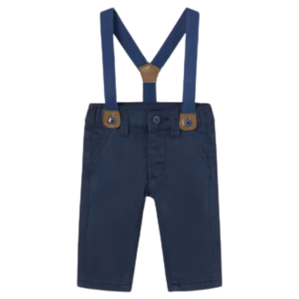 Mayoral Long Trousers with Suspenders - Arandano