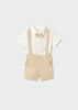 Mayoral Baby Shorts and Bow Tie Shirt Set - Avena mez