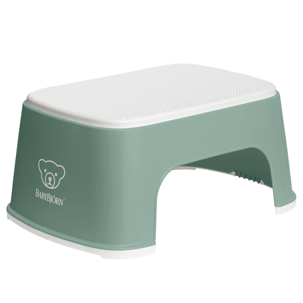 BABYBJÖRN Safe Step Stool - Deep Green/White