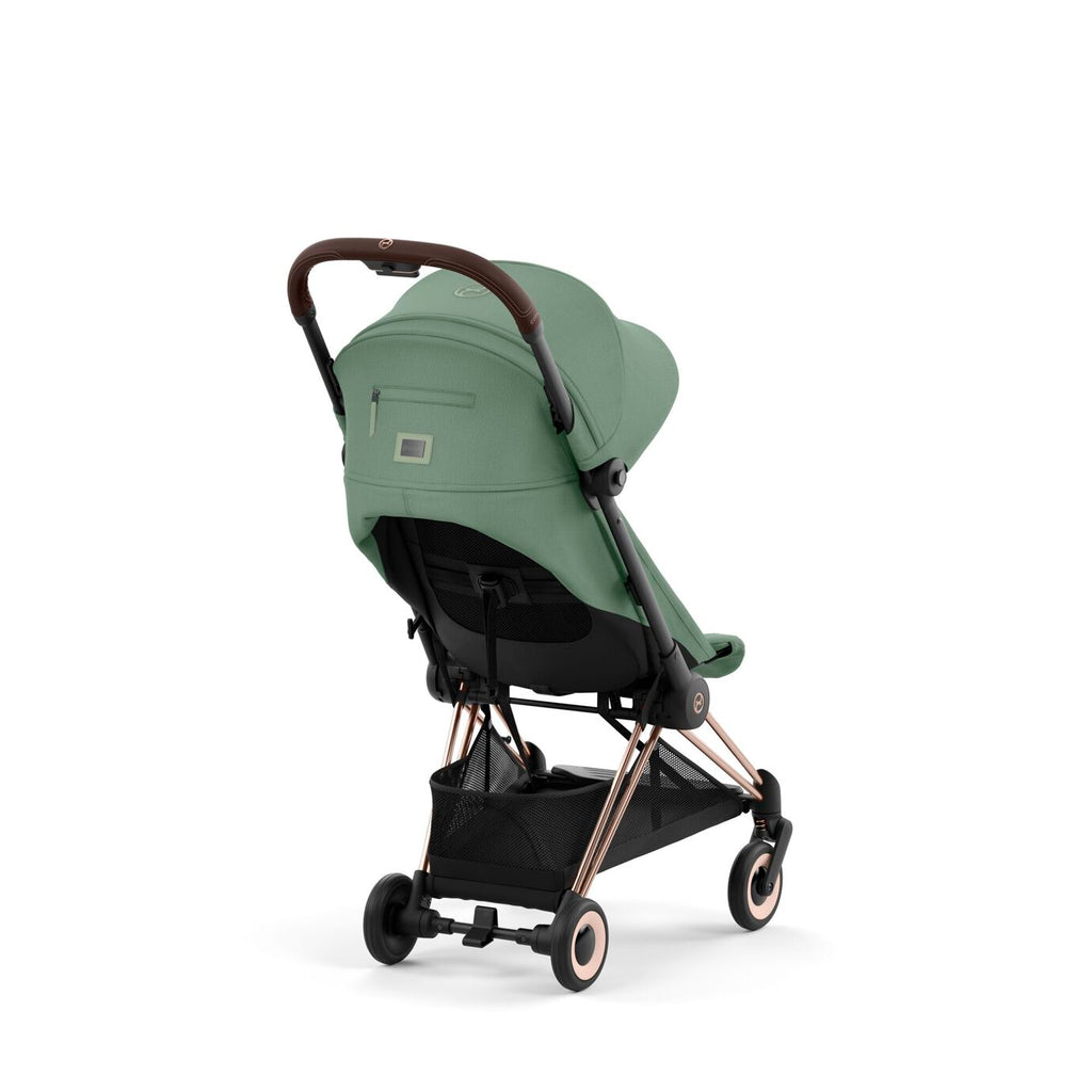 Cybex Coya Ultra-compact Stroller Rosegold Frame - Leaf Green