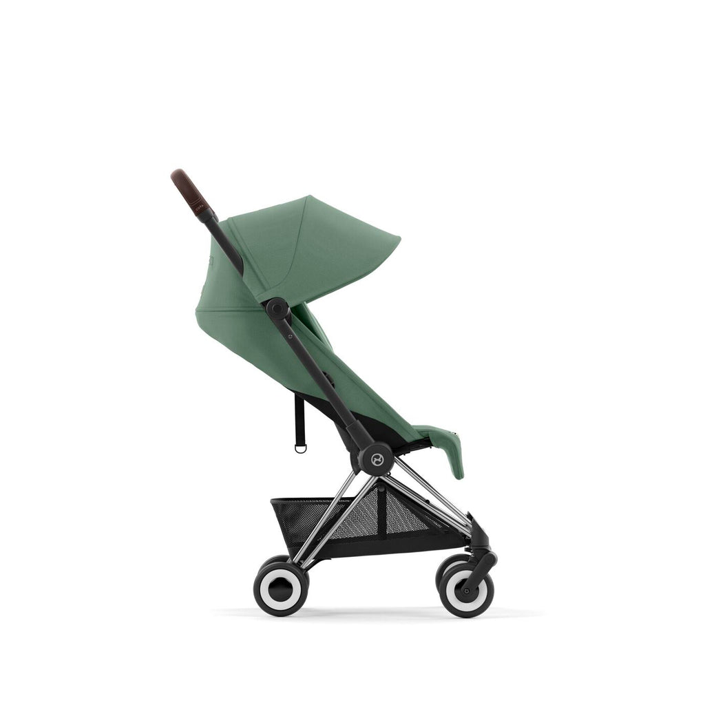 Cybex Coya Ultra-compact Stroller Chrome Frame - Leaf Green