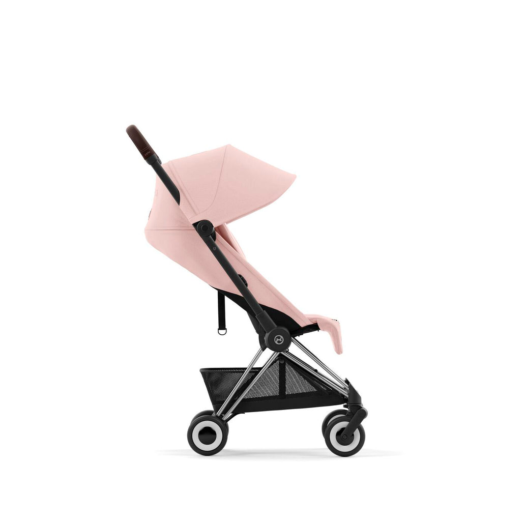 Cybex Coya Ultra-compact Stroller Chrome Frame - Peach Pink