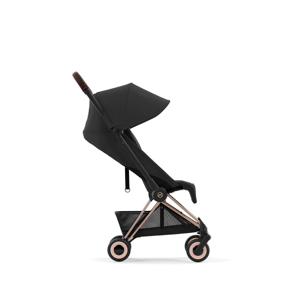 Cybex Coya Ultra-compact Stroller Rosegold Frame - Sepia Black