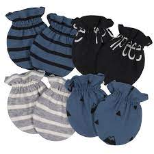 Gerber 4-Pack No Scratch Mittens - Badger