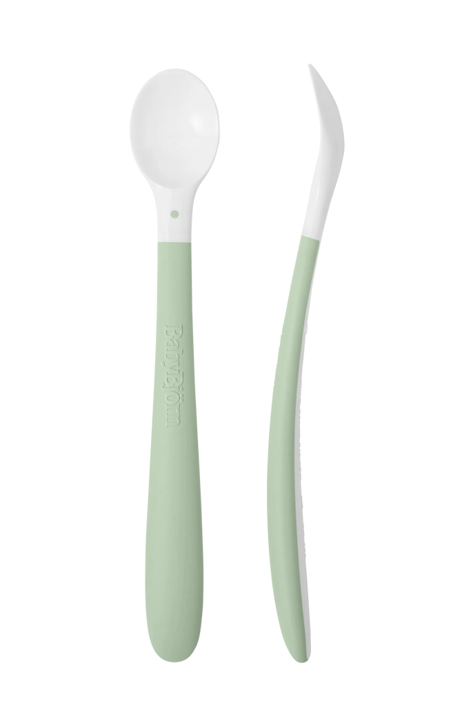 Bjorn Baby Feeding Spoon 2pk - Powder Green