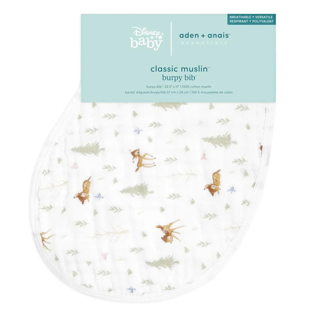 Aden + Anais Disney Baby Burpy Bib - Bambi Forest