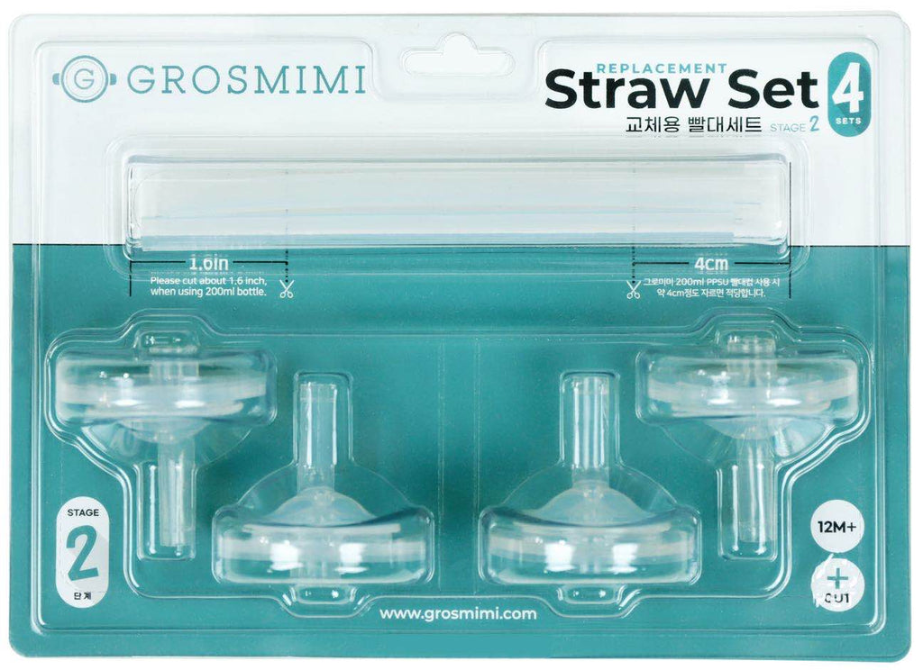 Grosmimi Replacement Straw Kit Stage 2 (4 Sets)