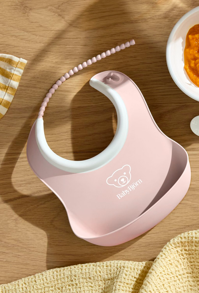 Bjorn Baby Feeding Bib Set Powder - Pink