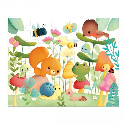 Janod Puzzle 20pcs - Garden Friends