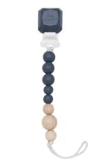 Loulou Lollipop Colour Pop Silicone Pacifier Clip - Vintage Indigo