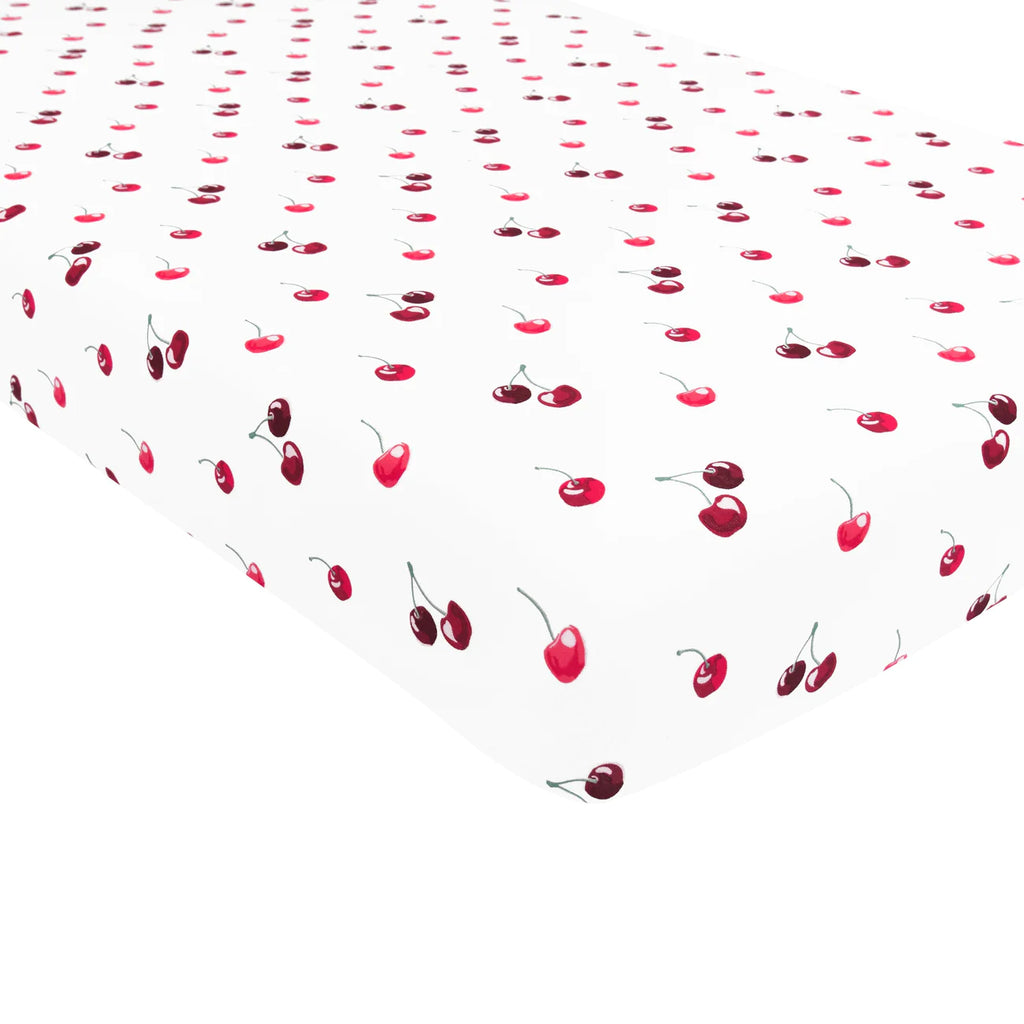 Kyte Baby Crib Sheet - Cherry