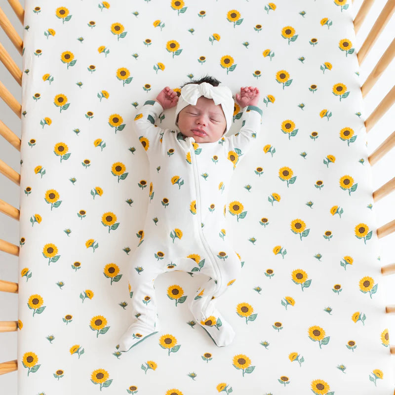 Kyte Baby Crib Sheet - Sunflower