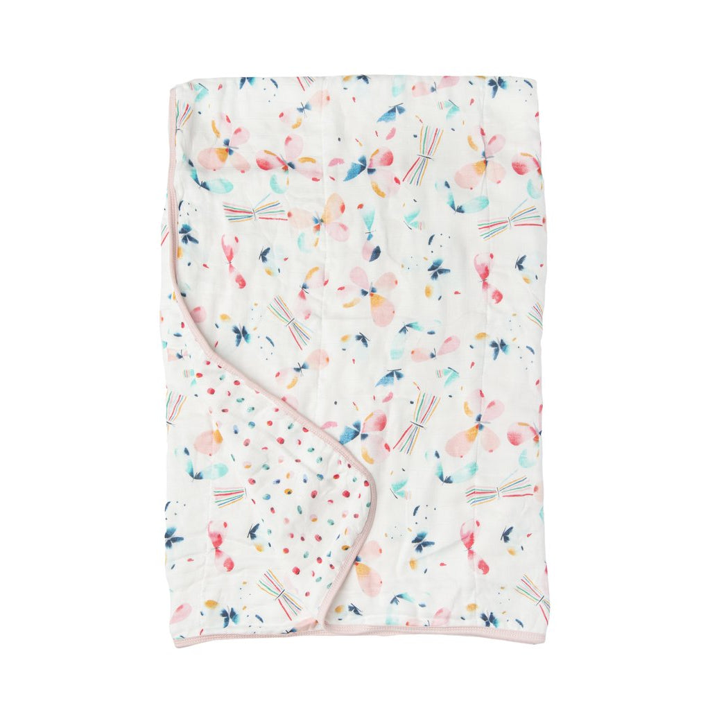 Loulou Lollipop Muslin Quilt Blanket - Butterfly