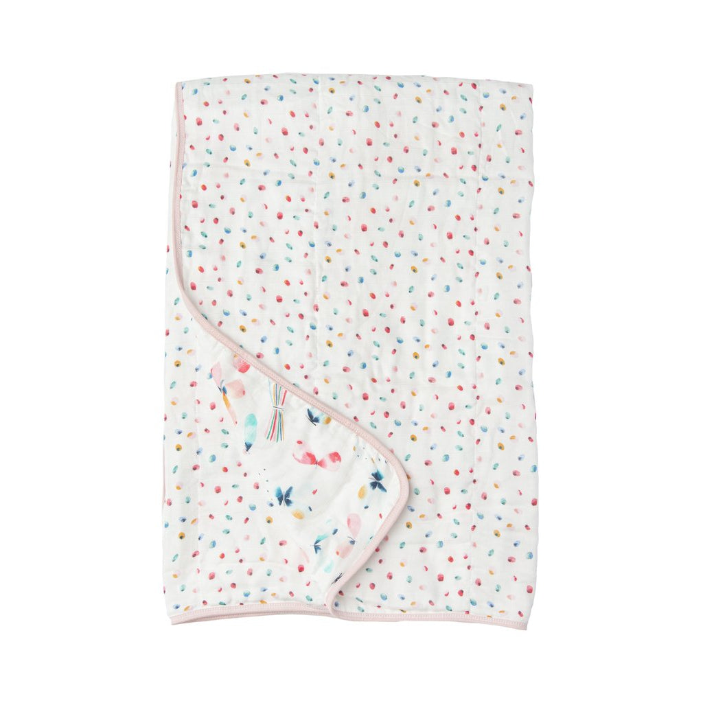 Loulou Lollipop Muslin Quilt Blanket - Butterfly