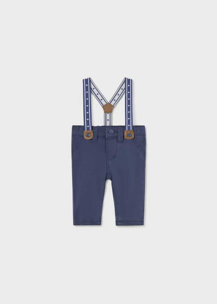 Mayoral Long Trousers w/ Suspenders - Midnight 2515