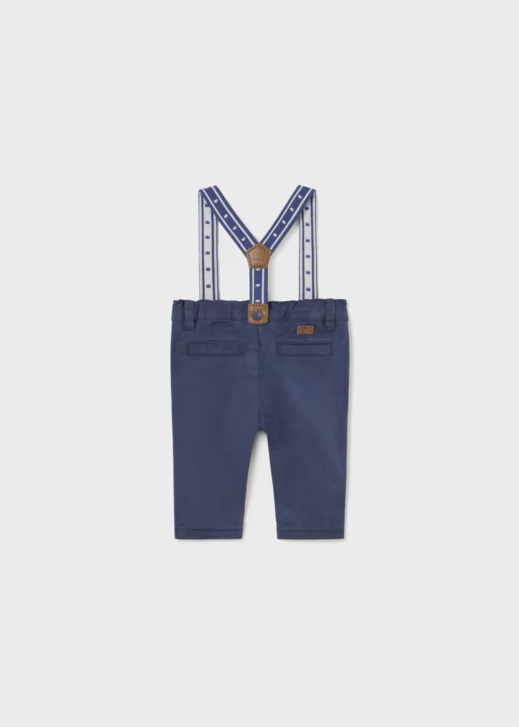 Mayoral Long Trousers w/ Suspenders - Midnight 2515