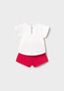 Mayoral Newborn Girl Set - Rojo(Strawberry)