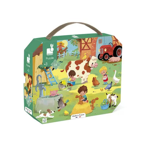 Janod Puzzle 24pc - A Day at the Farm