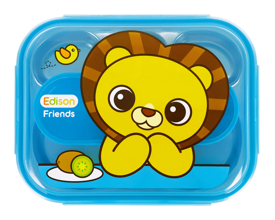 Edison Friends Lunch Box w/ Pouch - Lion