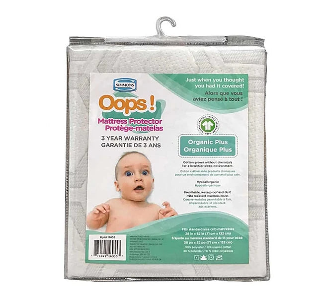 Simmons Oops Organic Mattress Protector