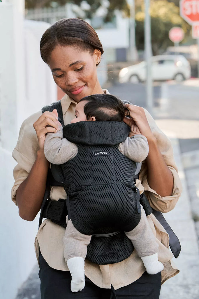 BabyBjorn Carrier Free 3D Mesh Black  (FREE Carrier Cover)