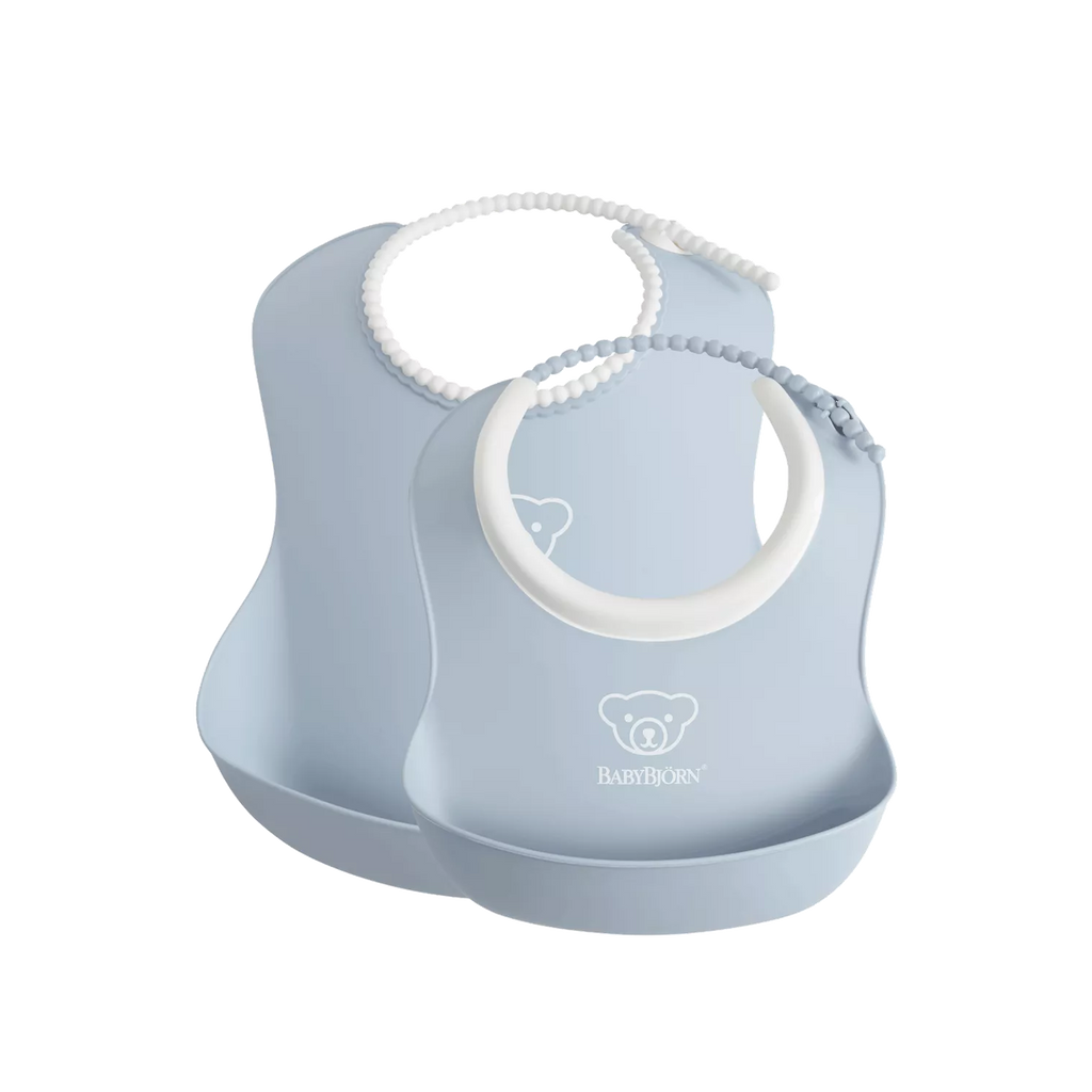 Bjorn Baby Feeding Bib Set Powder Blue