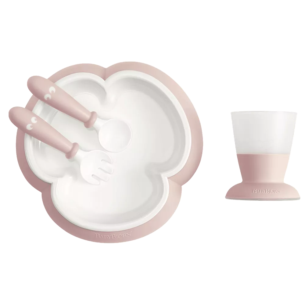 Babybjorn Baby Feeding Set - Powder Pink