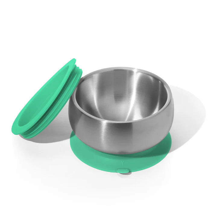 Avanchy Stainless Steel Suction Baby Bowl - Green