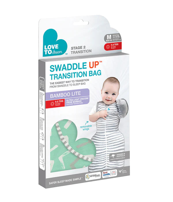 Love to Dream Swaddle Transition Bag Bamboo LITE 0.2T Light Mint Babyrama