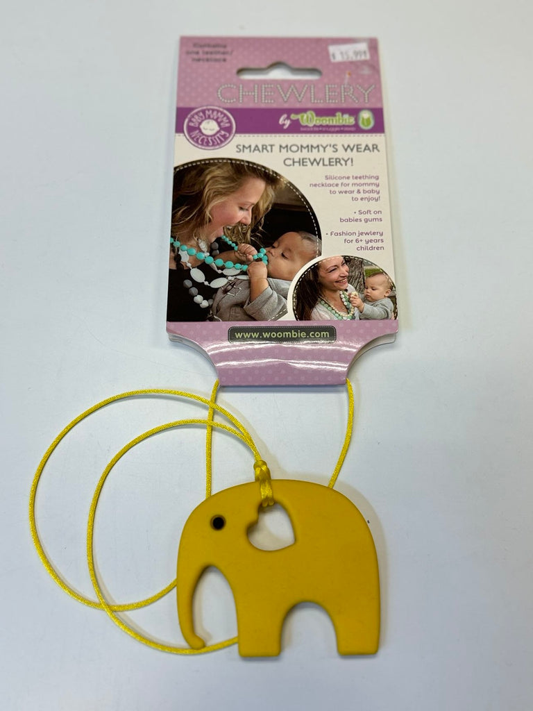 Woombie Chewlery Teether Elephant - Yellow