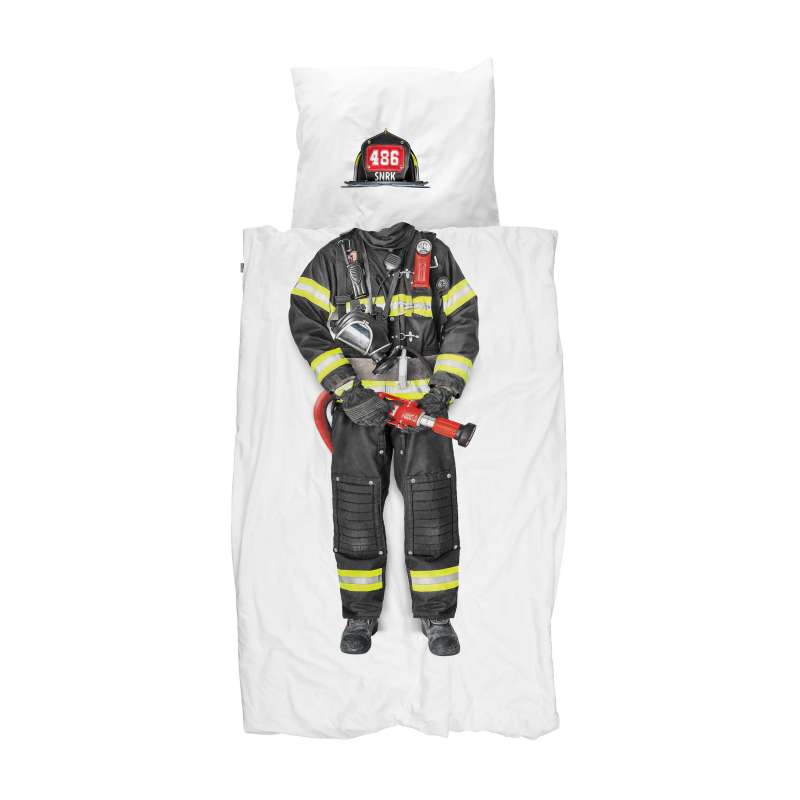 Snurk Duvet Cover Set Twin - Firefighter