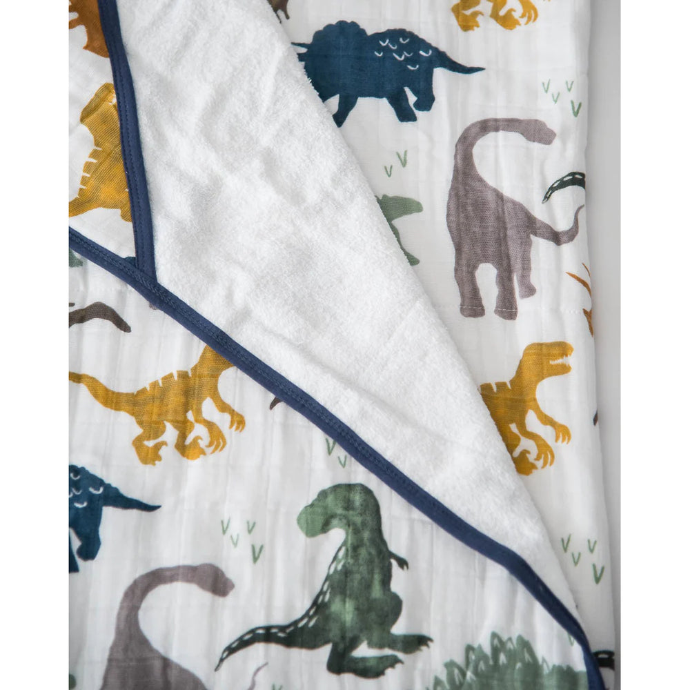 Little Unicorn Cotton Hooded Toddler Towel - Dino Friends