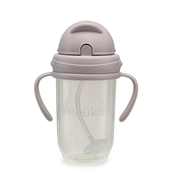 Nouka Non-Spill Weighted Straw Cup 9oz - Bloom 6M+