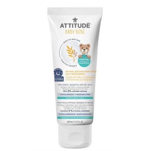 Attitude Baby Soothing Body Cream Fragrance Free 200ml