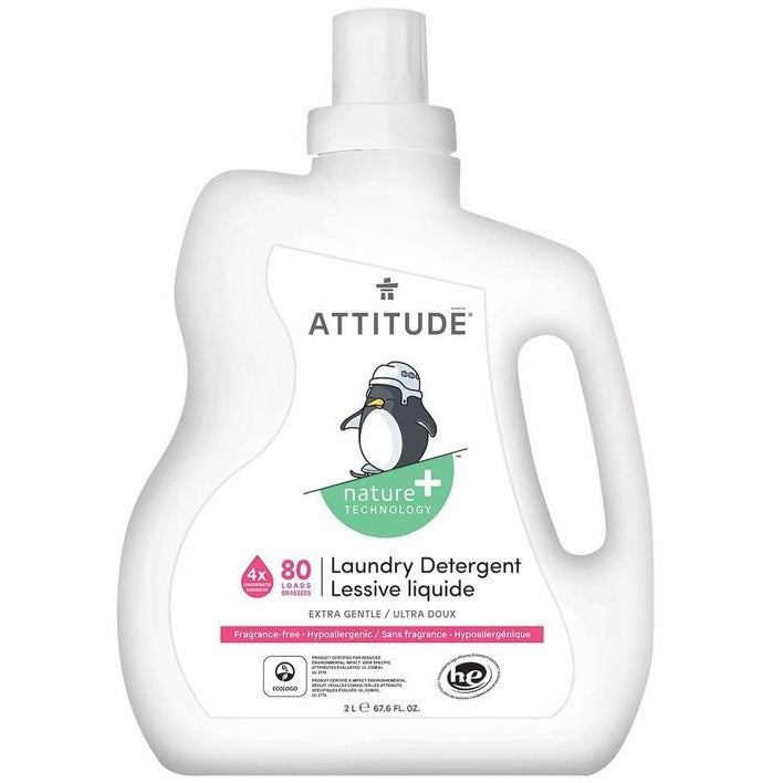 Attitude Baby Laundry Detergent Fragrance Free 2L