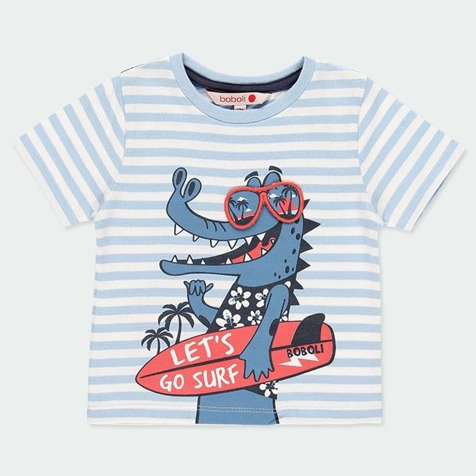 BoBoli Knit T-Shirt - Crocodile
