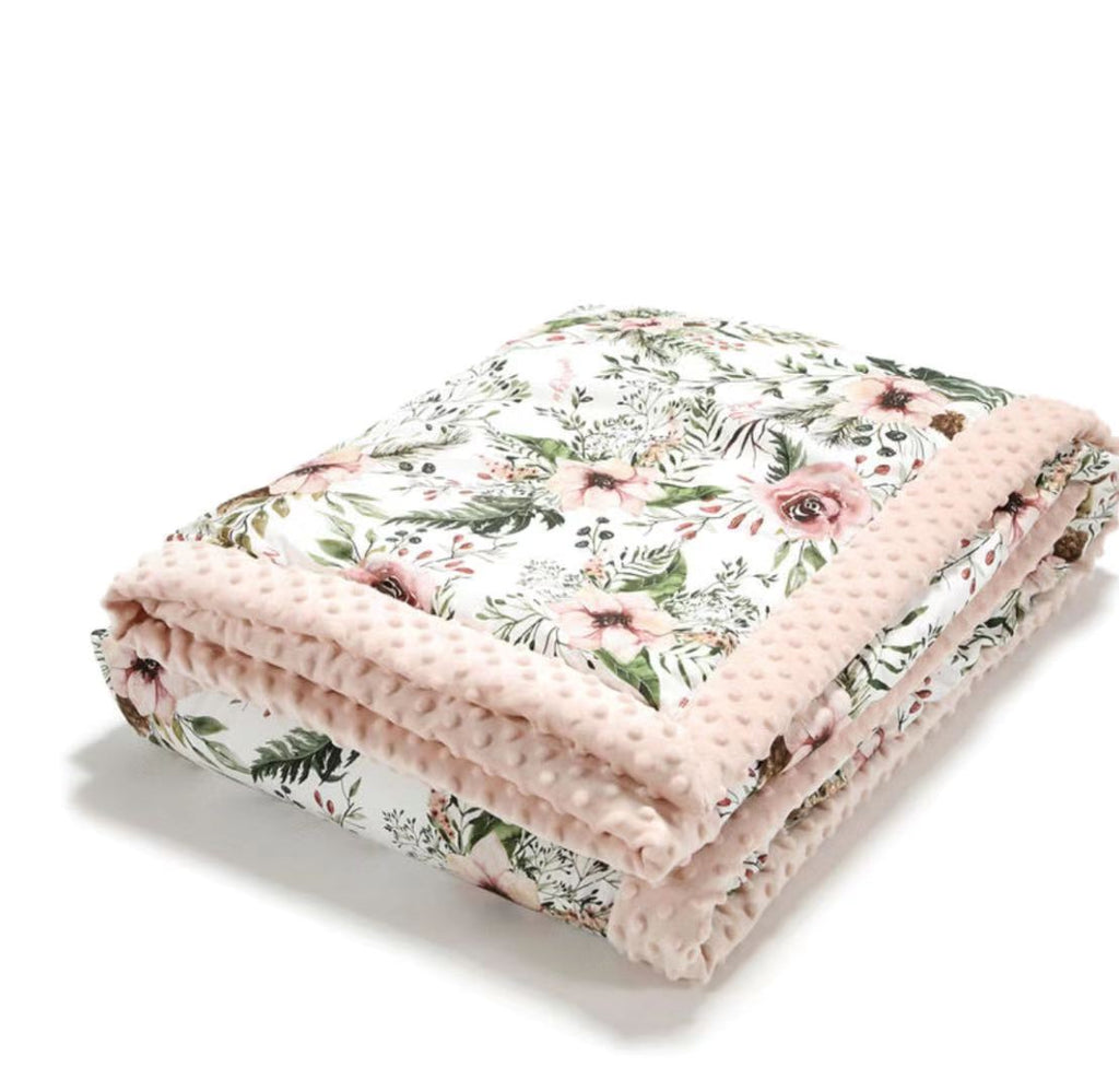 La Millou Adult Blanket 140*200cm - Wild Blossom Powder Pink